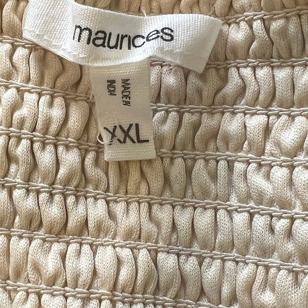 Maurices Multi-Floral Smocked Peplum Top - Picture 12 of 16